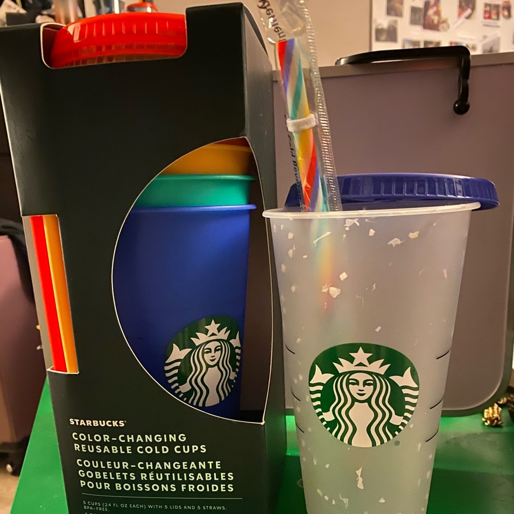 Starbucks Color Changing Cups & Confetti Cup